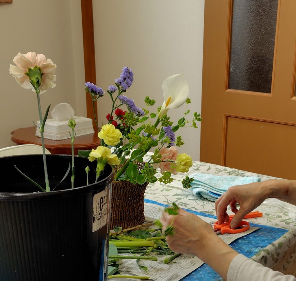 5月10日(土)フラワーアレンジ