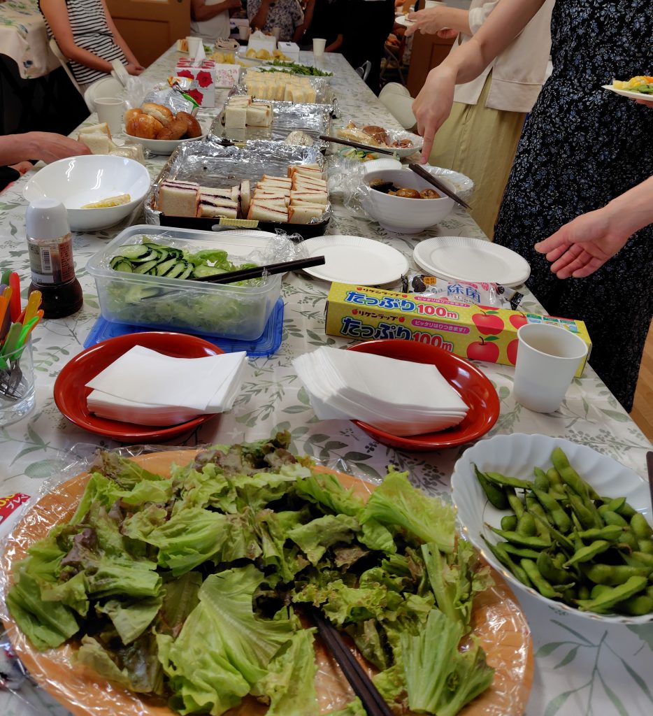 8月３１日(日)昼　歓迎礼拝軽食＆作業日
