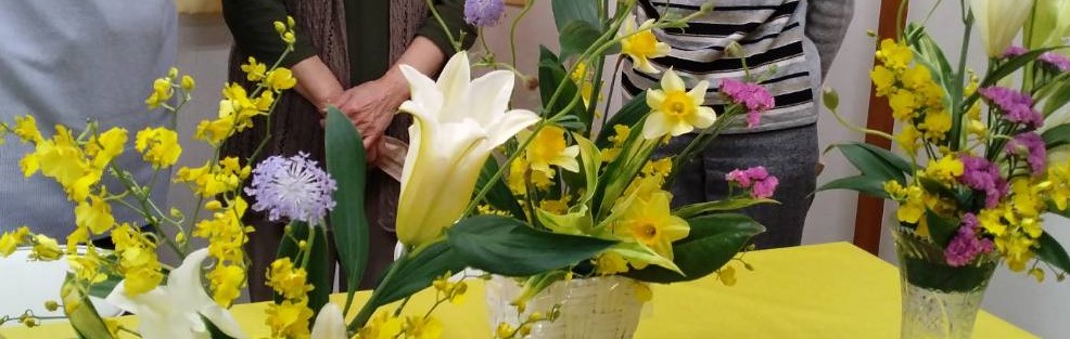 4月4日(土)　フラワーアレンジ